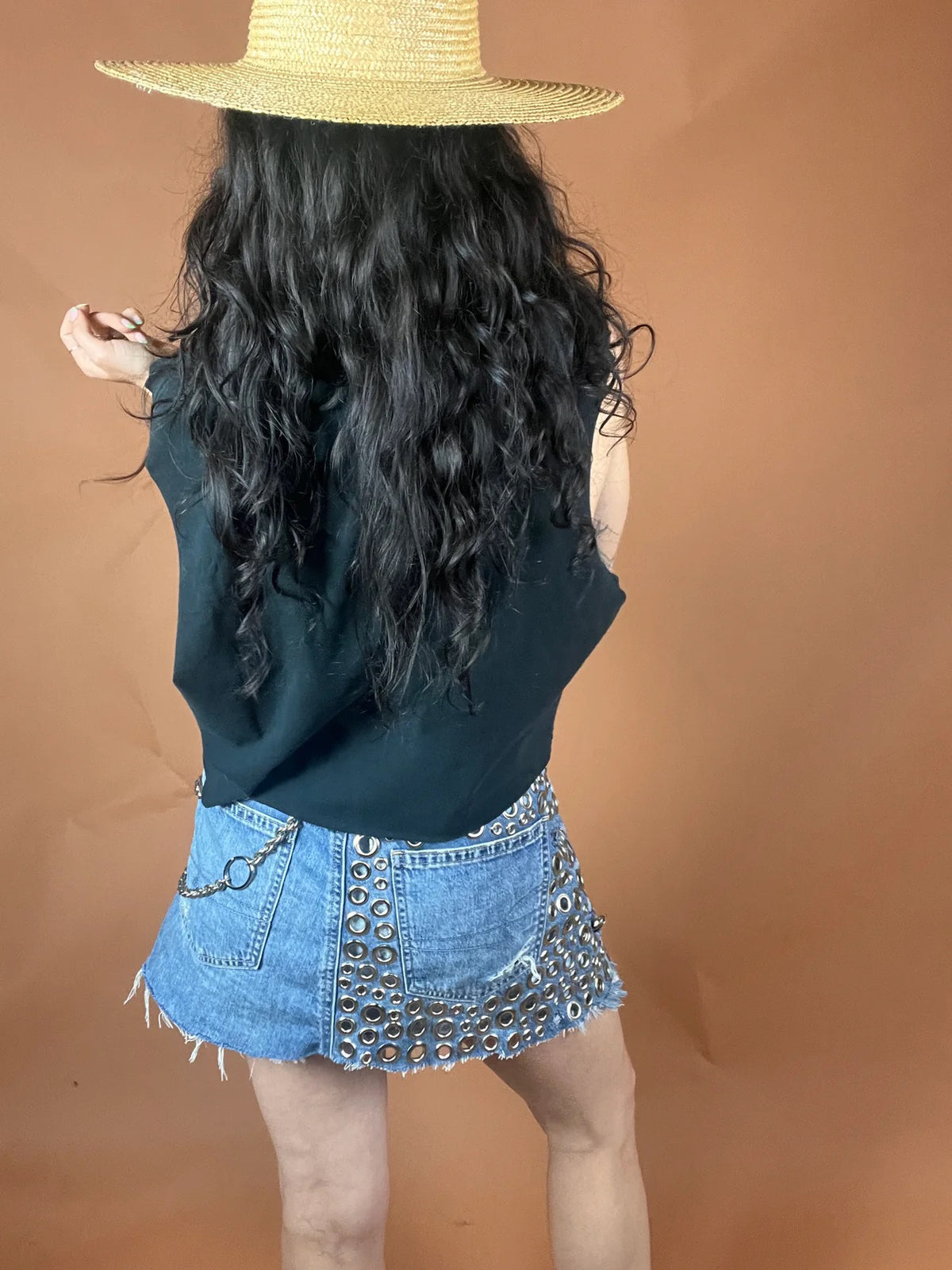 Guns N Roses Serape Stripe Crop Tank Top