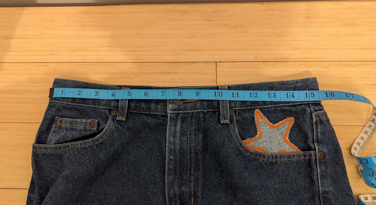 Dark Wash Patchwork Star Jeans by Sensible Slacks