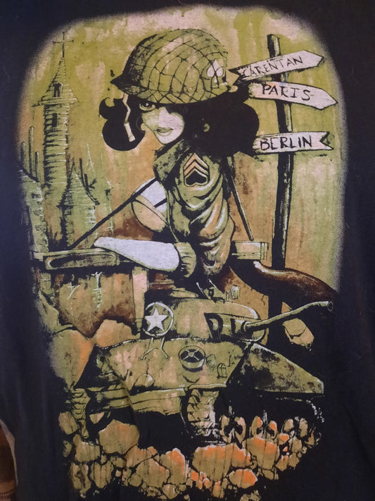 Re-Fashion tee Poncho: military theme