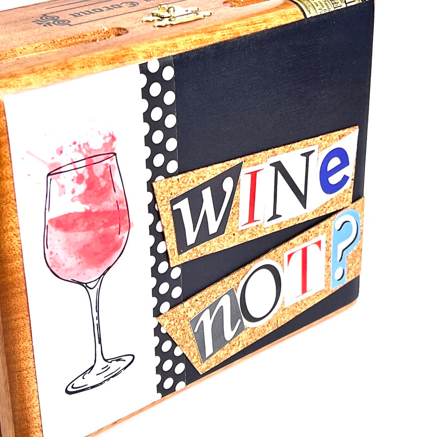 Wine Theme Cigar Box Purse