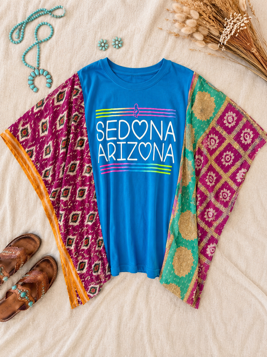 Sedona Arizona Handmade Boho Poncho Top