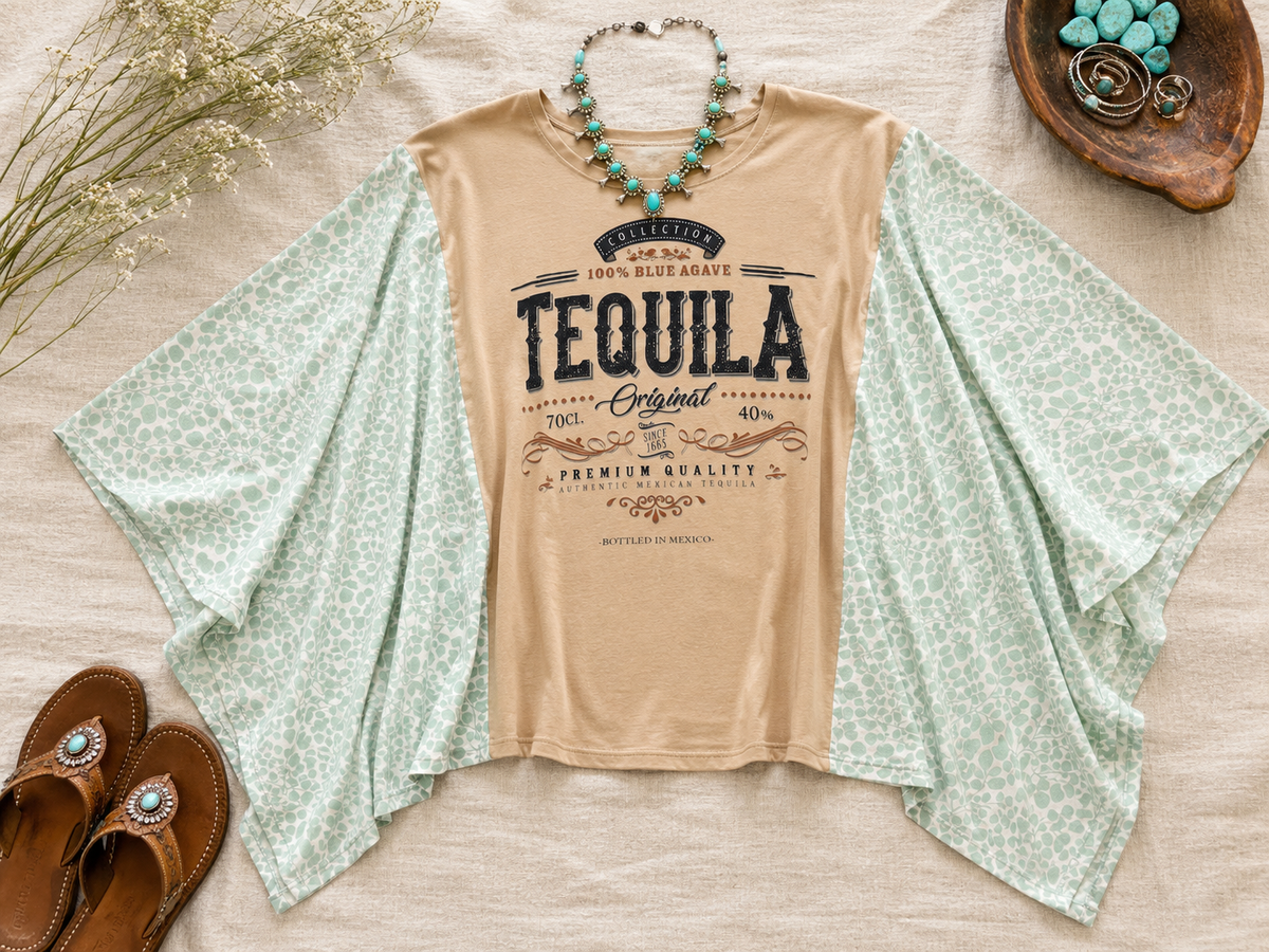 Tequila Handmade Boho Poncho Top