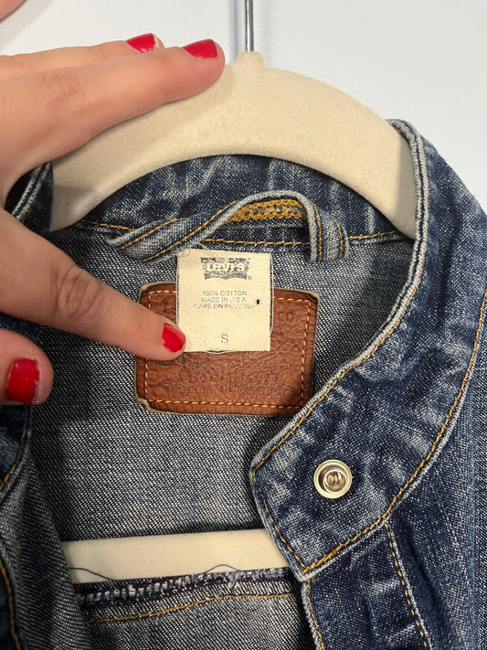 Vintage Levi's S.E. Cobble Patchwork Denim Jacket | Women's Small