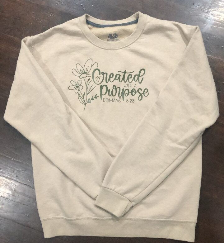 Created with Purpose sweatshirt