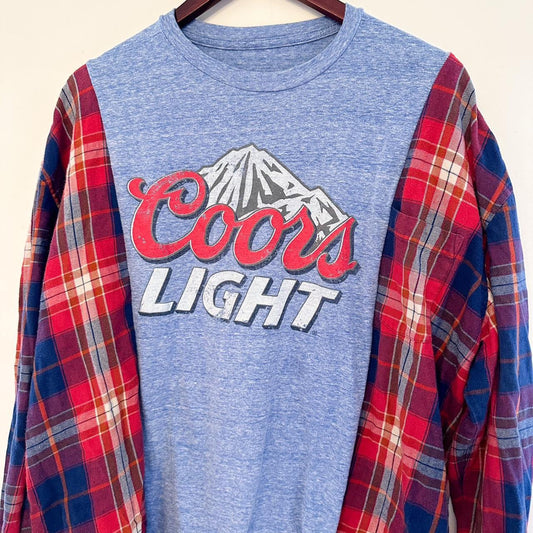 Coors Light Flannel Rework Tee - Unisex