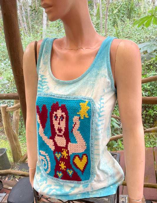 Magical fairy on cotton tank
