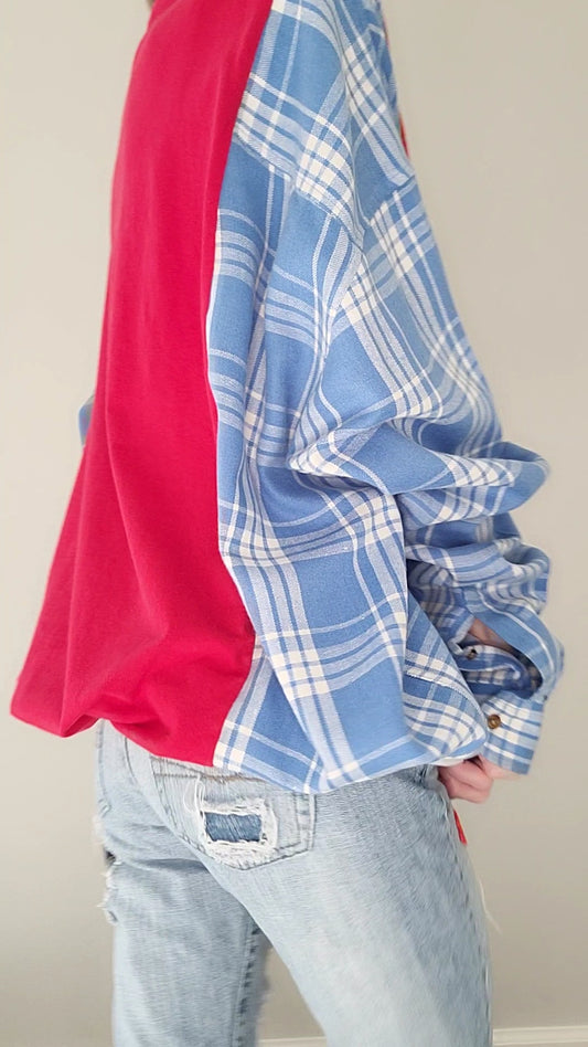 Cat in the Hat Plaid Longsleeve Shirt