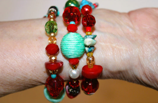 Brunch date in the Southwest Multi-Layer Wrap Bracelet