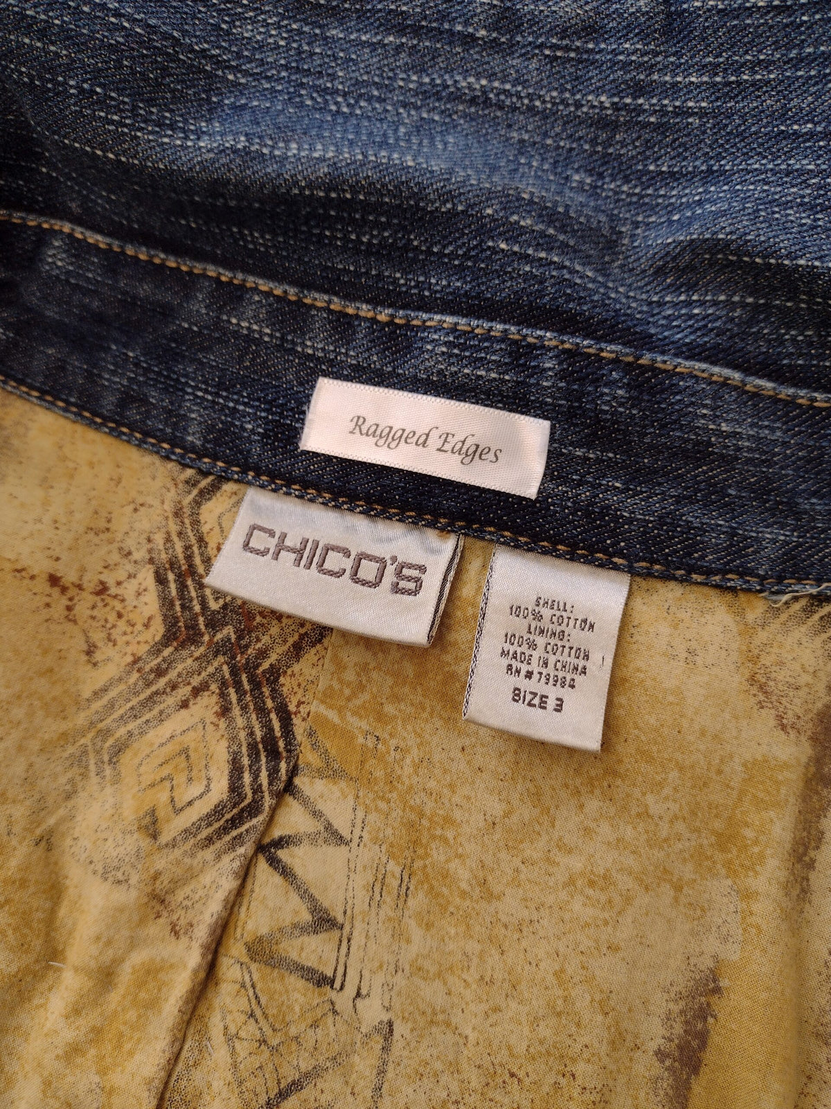 Up-cycled Re-designed jean jacket southwest equestrian theme