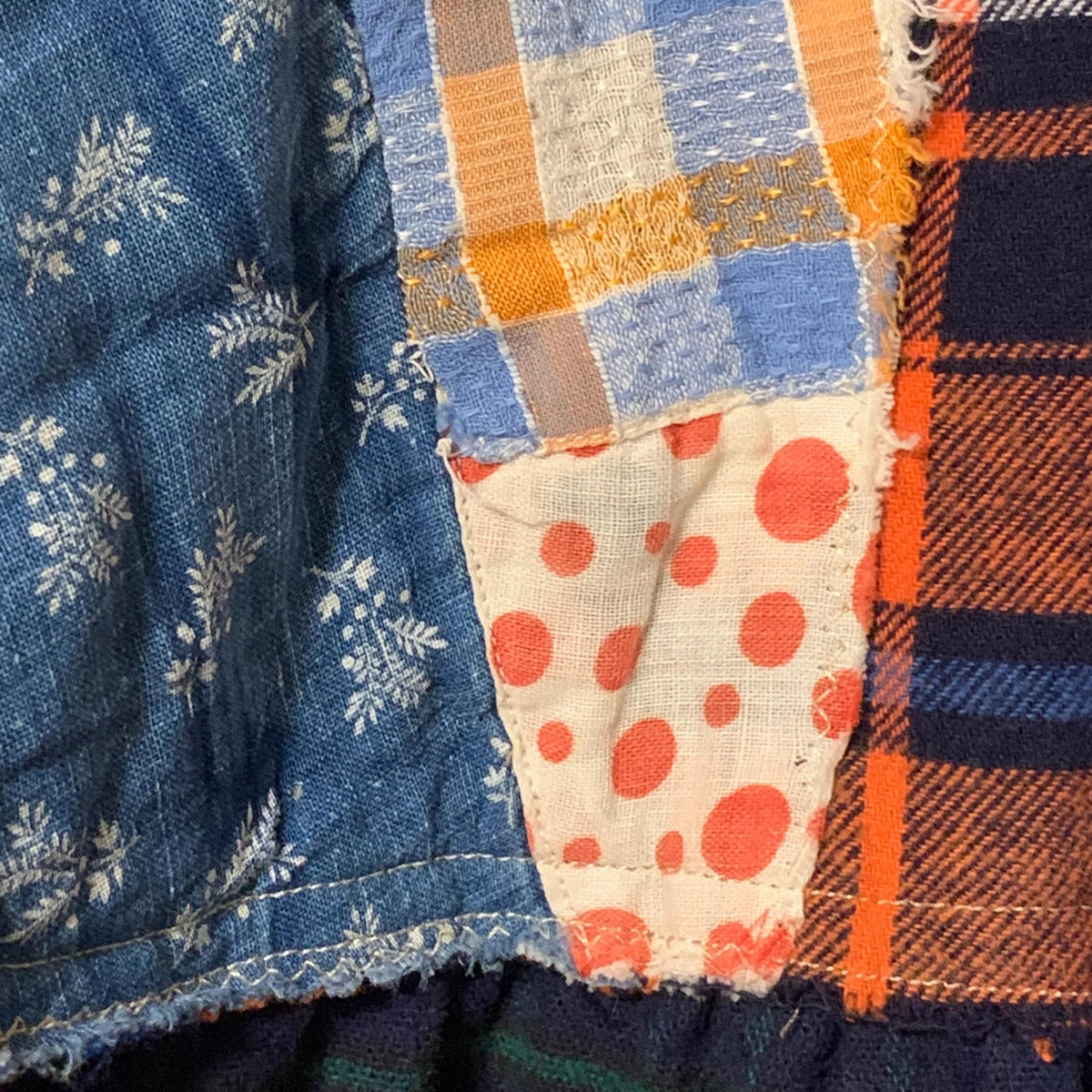 Upcycled Plaid Flannel Kantha Tunic by Dee Couture, photo 10