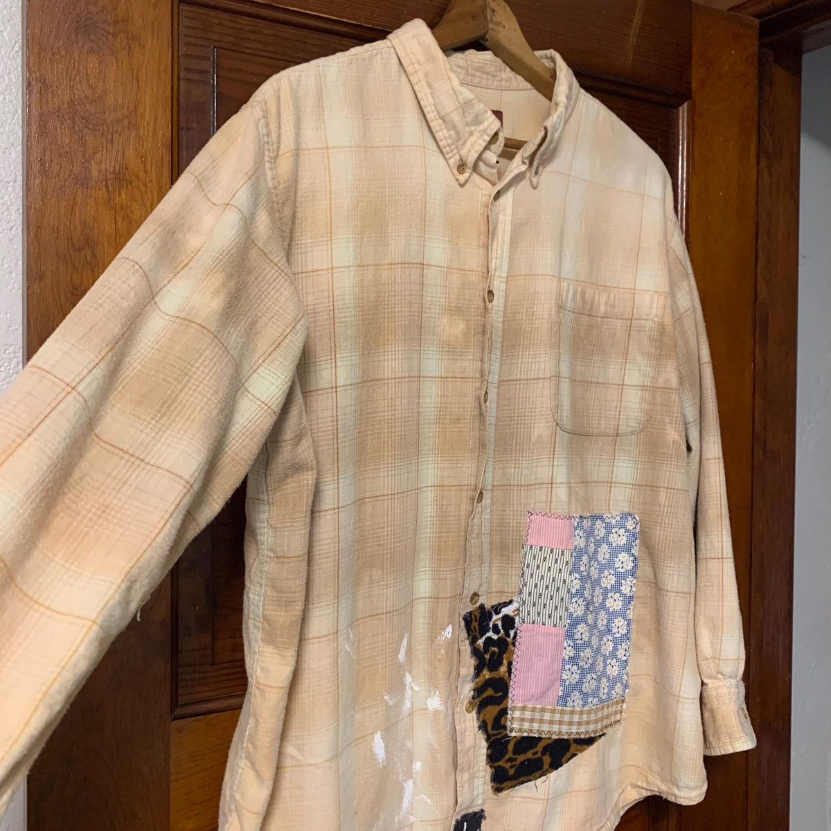 Blessed Hand Painted Flannel Shacket by Dee Couture, photo 10