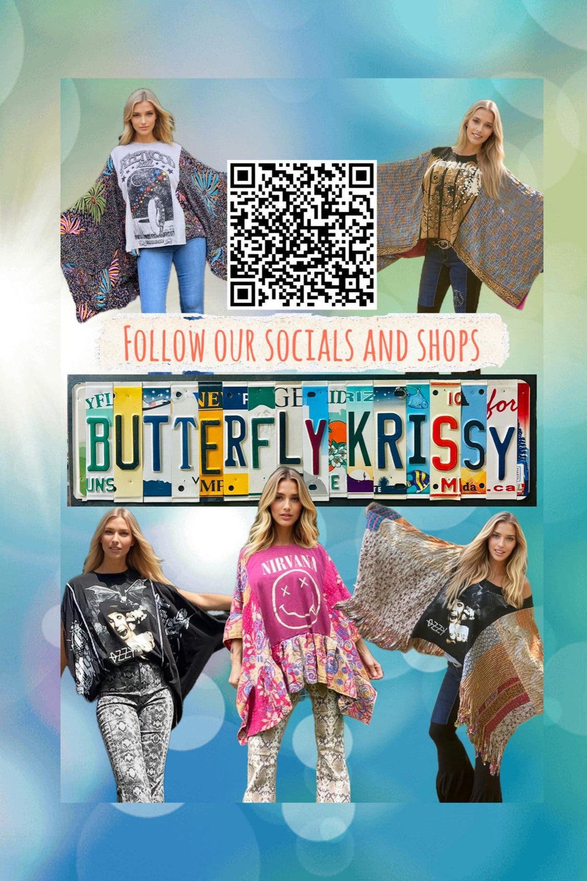 Butterfly Top/Poncho “Treaty Oak Revival