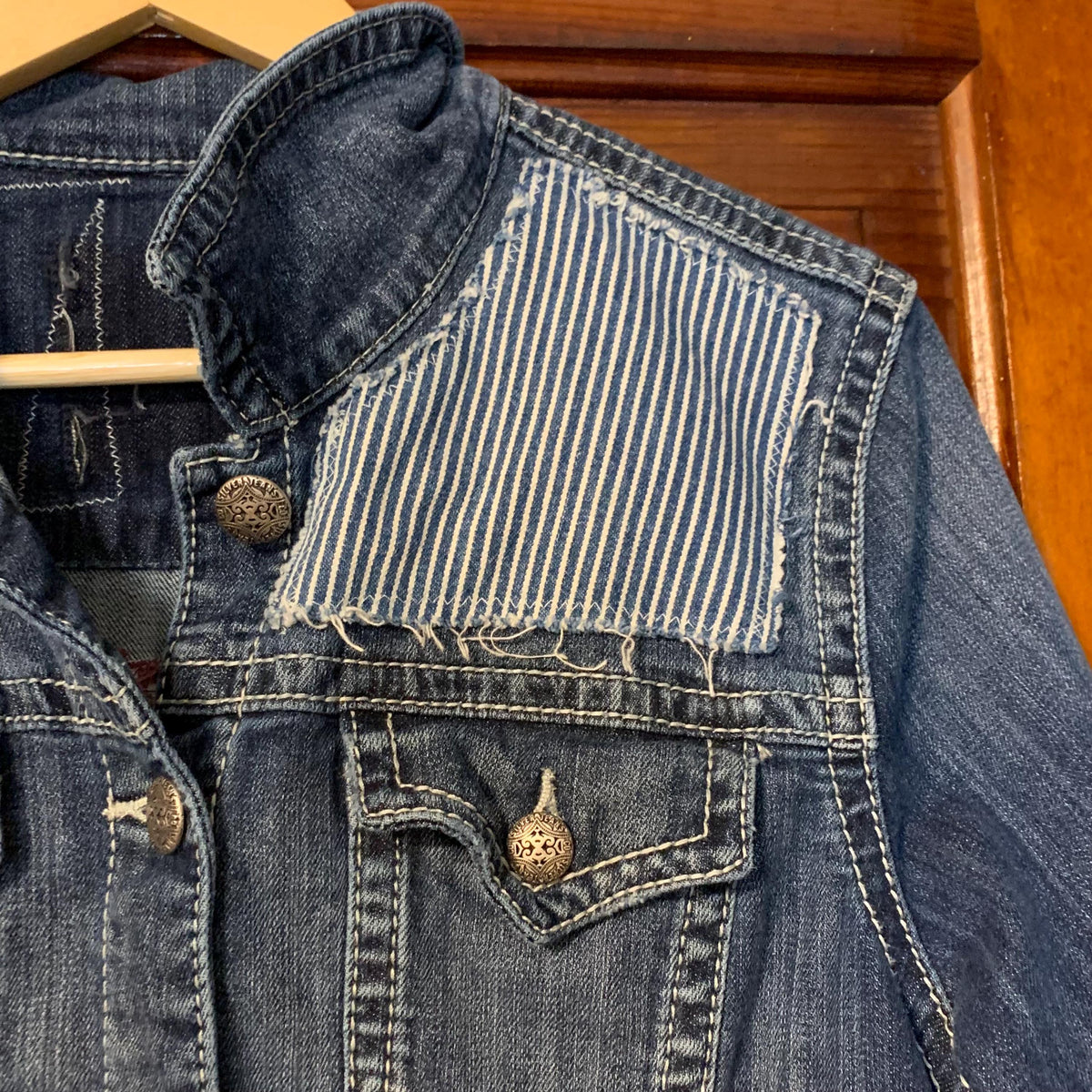 Upcycled Denim Quilt Duster Jacket by Dee Couture, photo 20