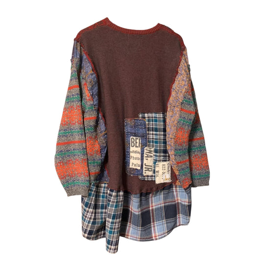 Sweater and Flannel Patchwork Tunic by Dee Couture, photo 2