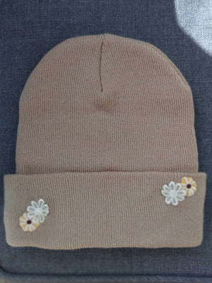 Laced Flowers Custom Embroidered Beanie