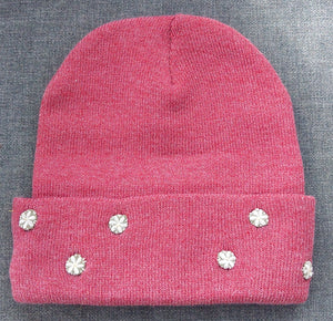 Flowered Custom Embroidered Beanie