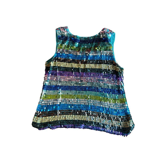 Disco Debris Striped Sequin Shoulder Bag by The Modern Alien, photo 2