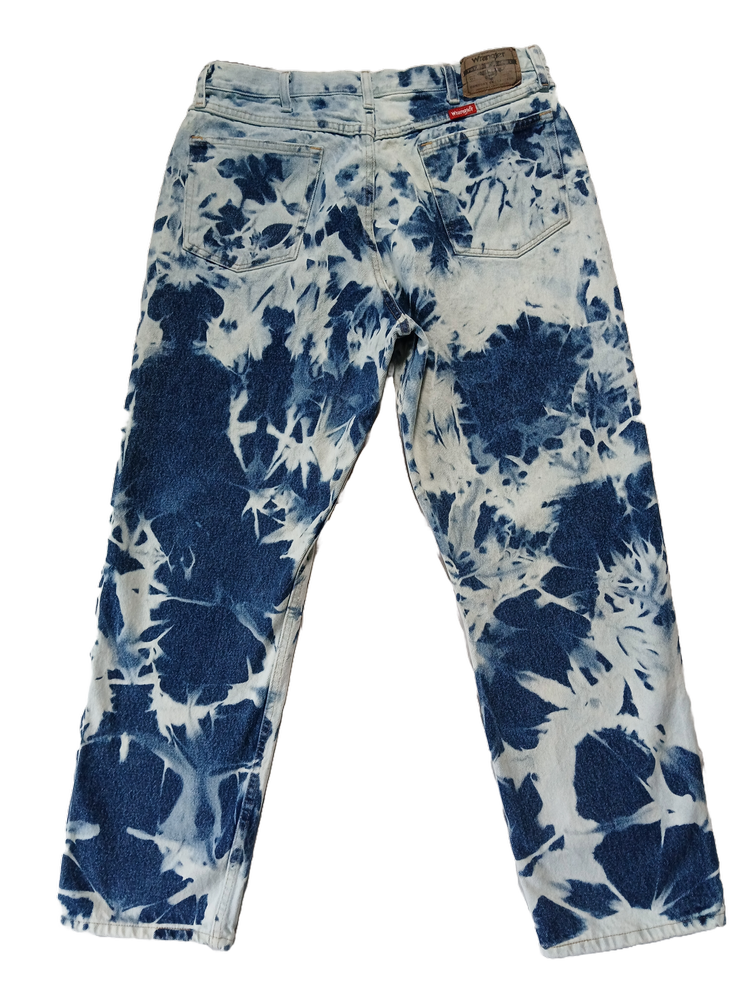 Upcycled Wrangler Bleached Denim Jeans
