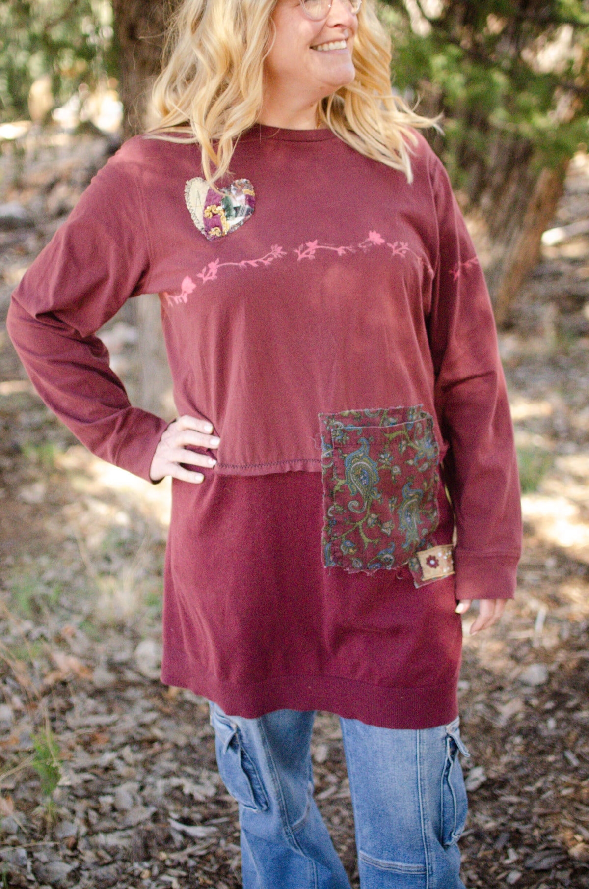 Wine & Vines Artsy Tunic Top