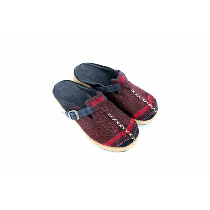 Vintage Hmong Textile Boho Upcycled Slip On Shoes - Thailand