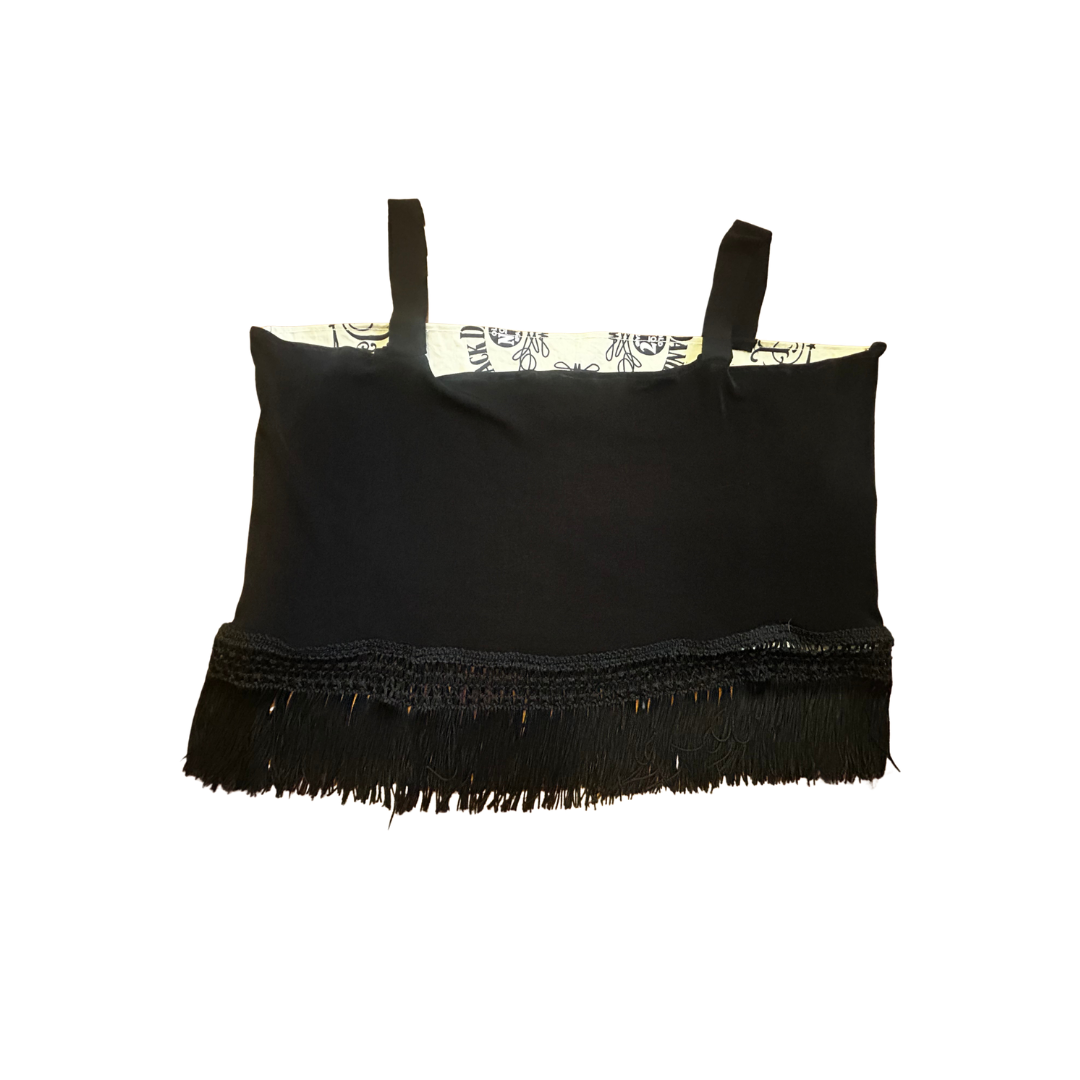 Upcycled Bandana Fringe Crop Top by The Modern Alien, photo 6