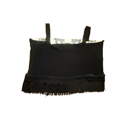 Upcycled Bandana Fringe Crop Top by The Modern Alien, photo 6