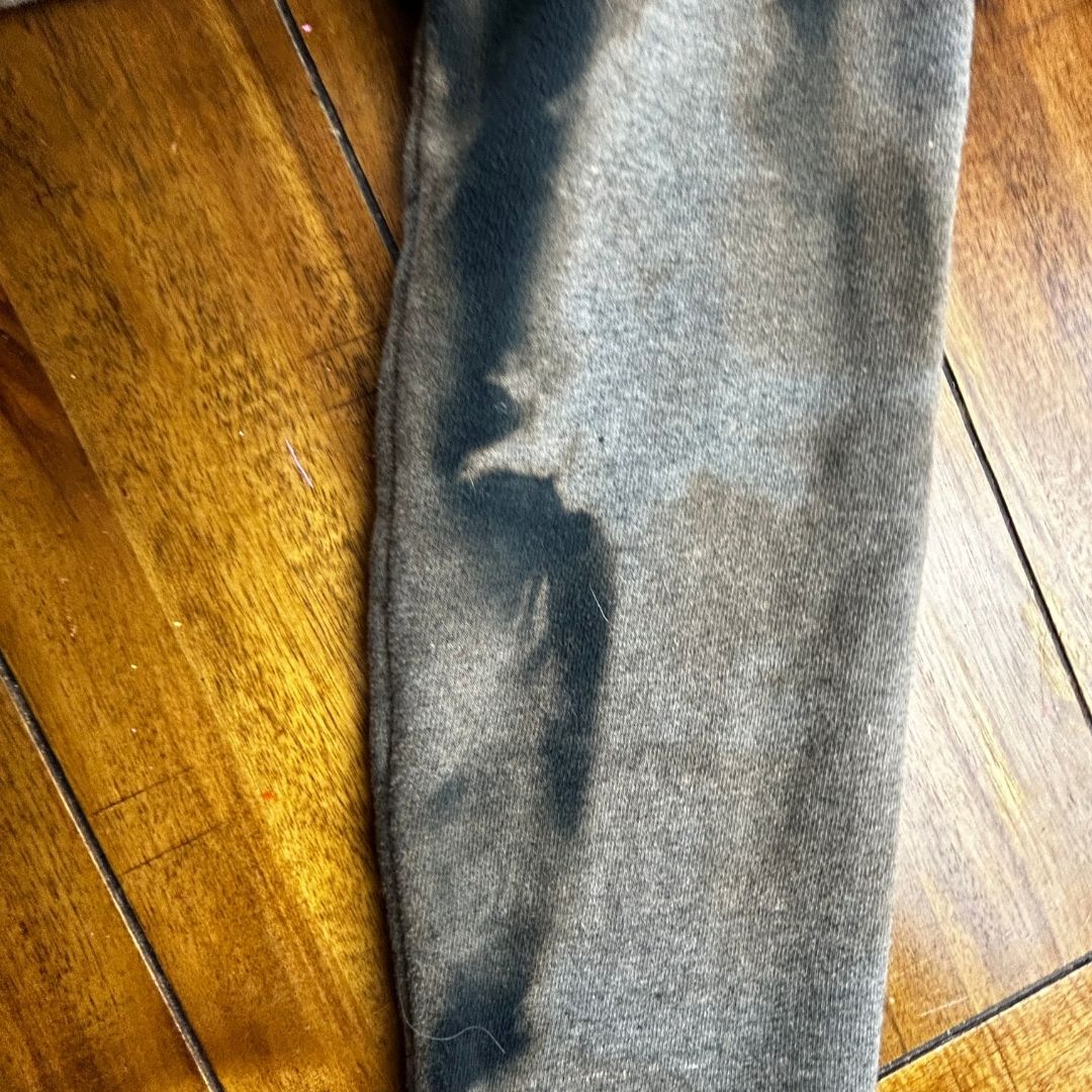 Cosmic Storm Bleach Dyed Crop Sweatshirt by The Modern Alien, photo 6