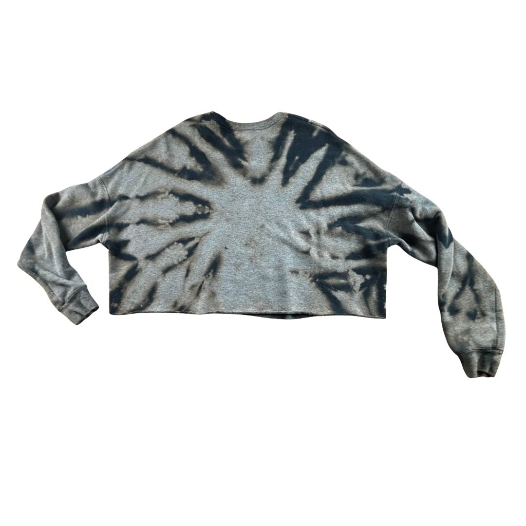 Cosmic Storm Bleach Dyed Crop Sweatshirt by The Modern Alien, photo 3