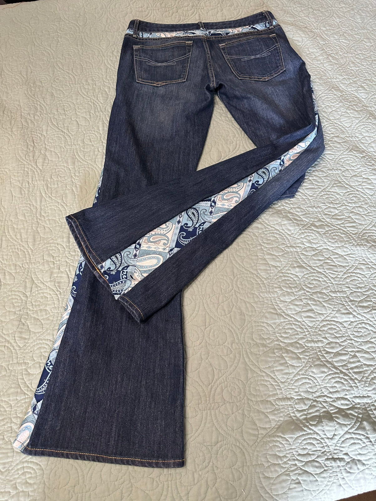 Vintage Gap jeans - bell bottoms made from vintage paisley tie