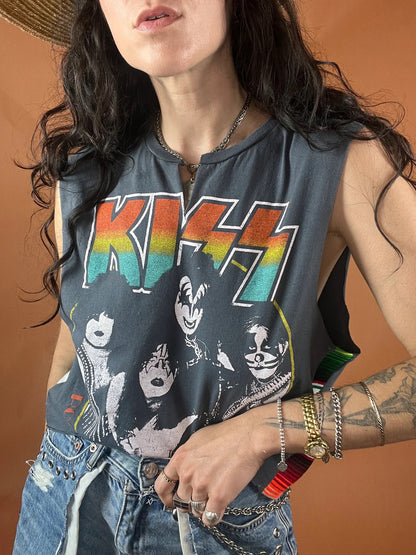 KISS Serape Stripe Crop Tank Top
