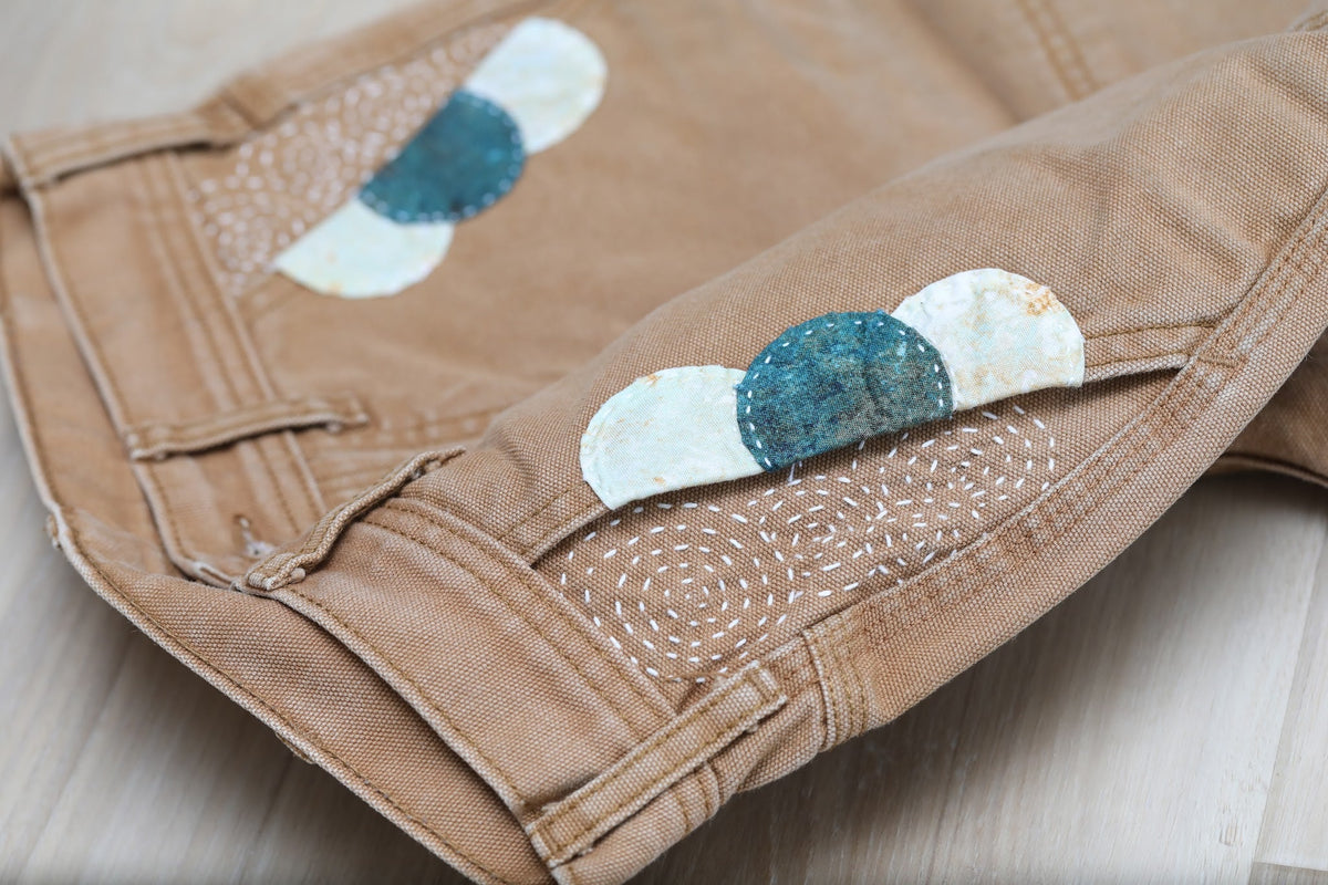 Topo Designs Canvas Jeans with Sashiko Accents by Rehab Threads, photo 8