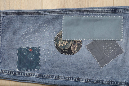 Back At You Sashiko Patchwork Levi's Jeans by Rehab Threads, photo 5