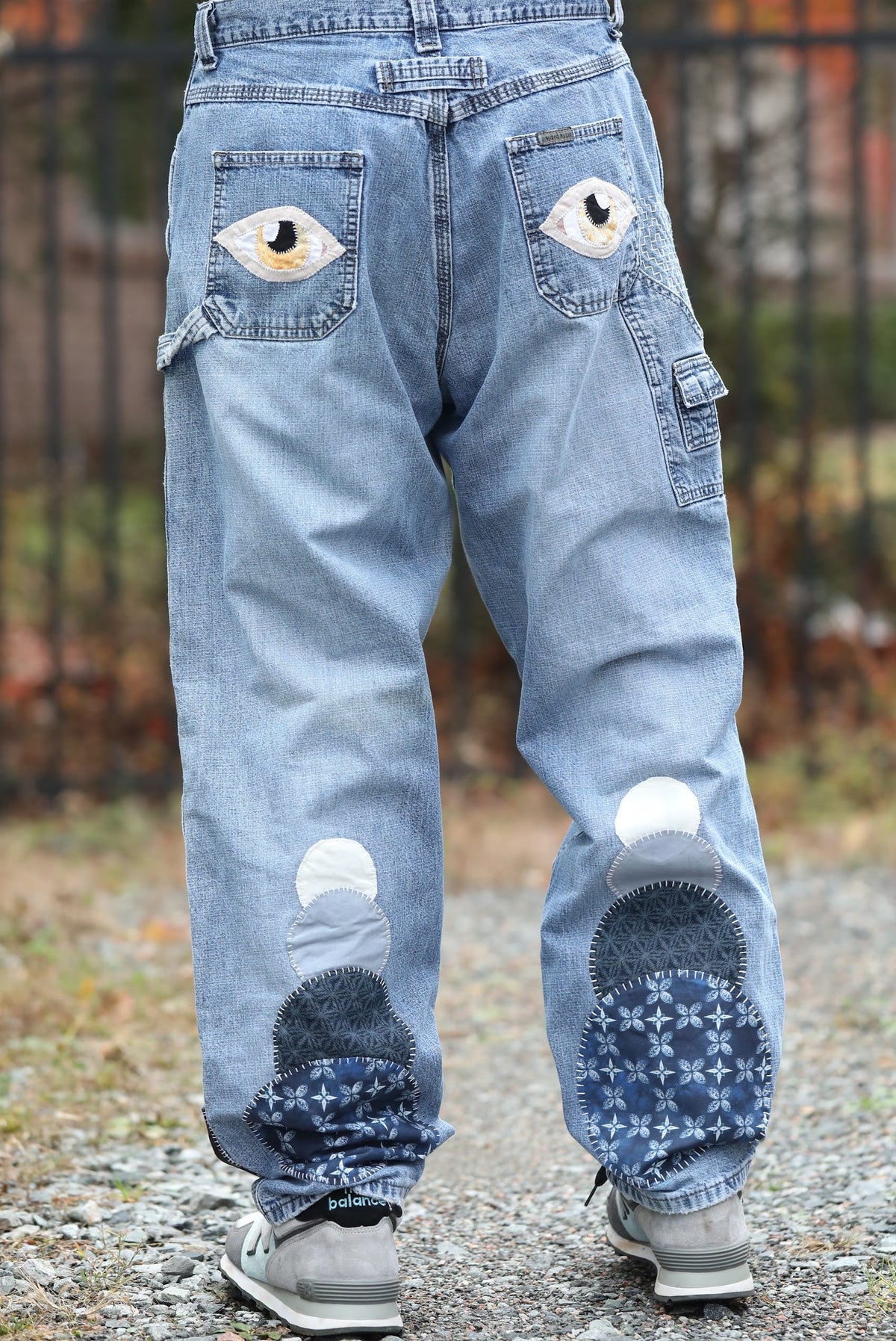 Back At You Sashiko Patchwork Levi's Jeans by Rehab Threads, photo 3