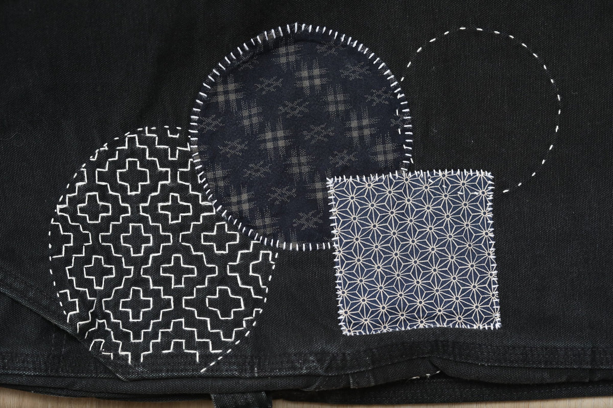 Sashiko Patchwork Carhartt Double Knee Pants by Rehab Threads, photo 7