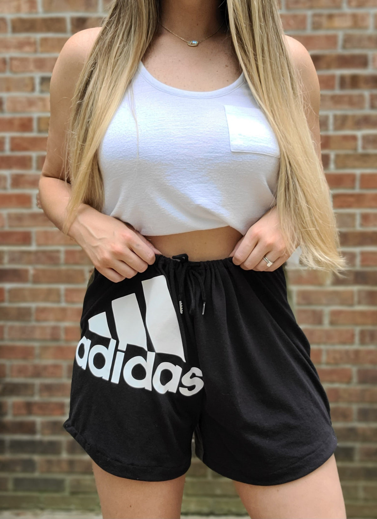 Reworked Adidas Tee Shorts