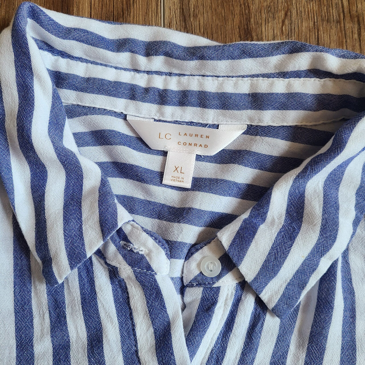 Tie Button Down with Patches