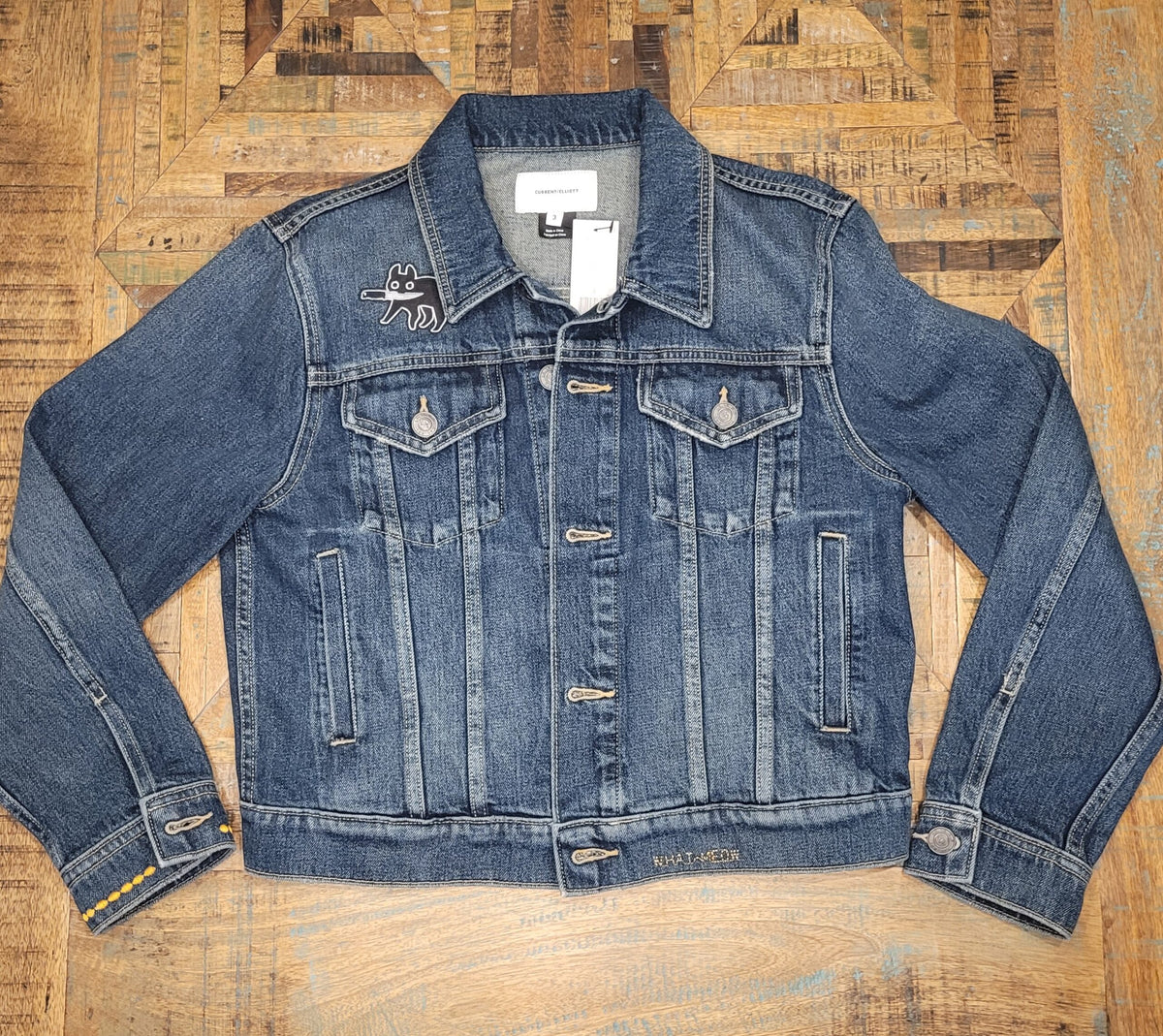 Samurai Warrior Cat Current Elliot Denim Jacket
