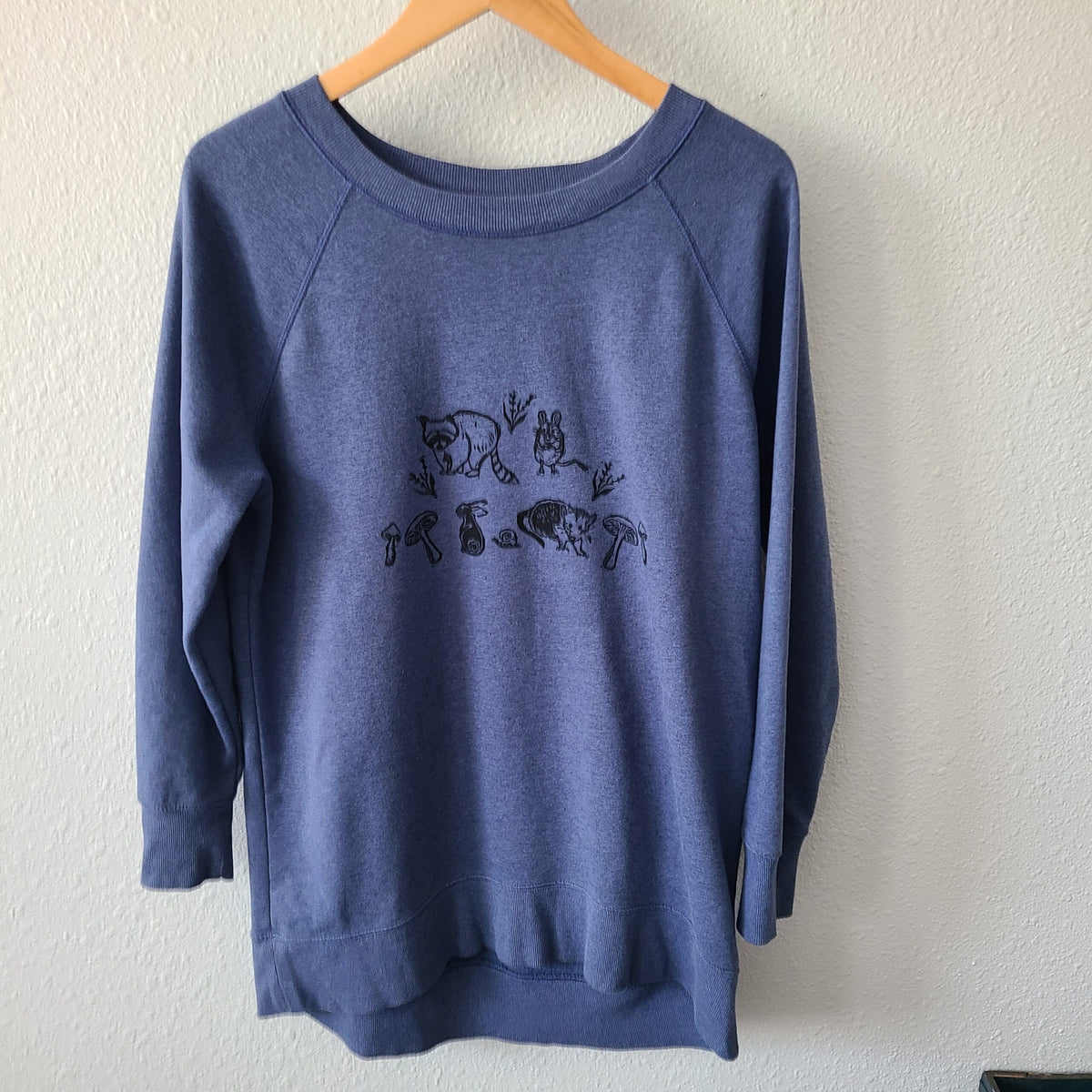Woodland Creature Garden Party Print Sweatshirt