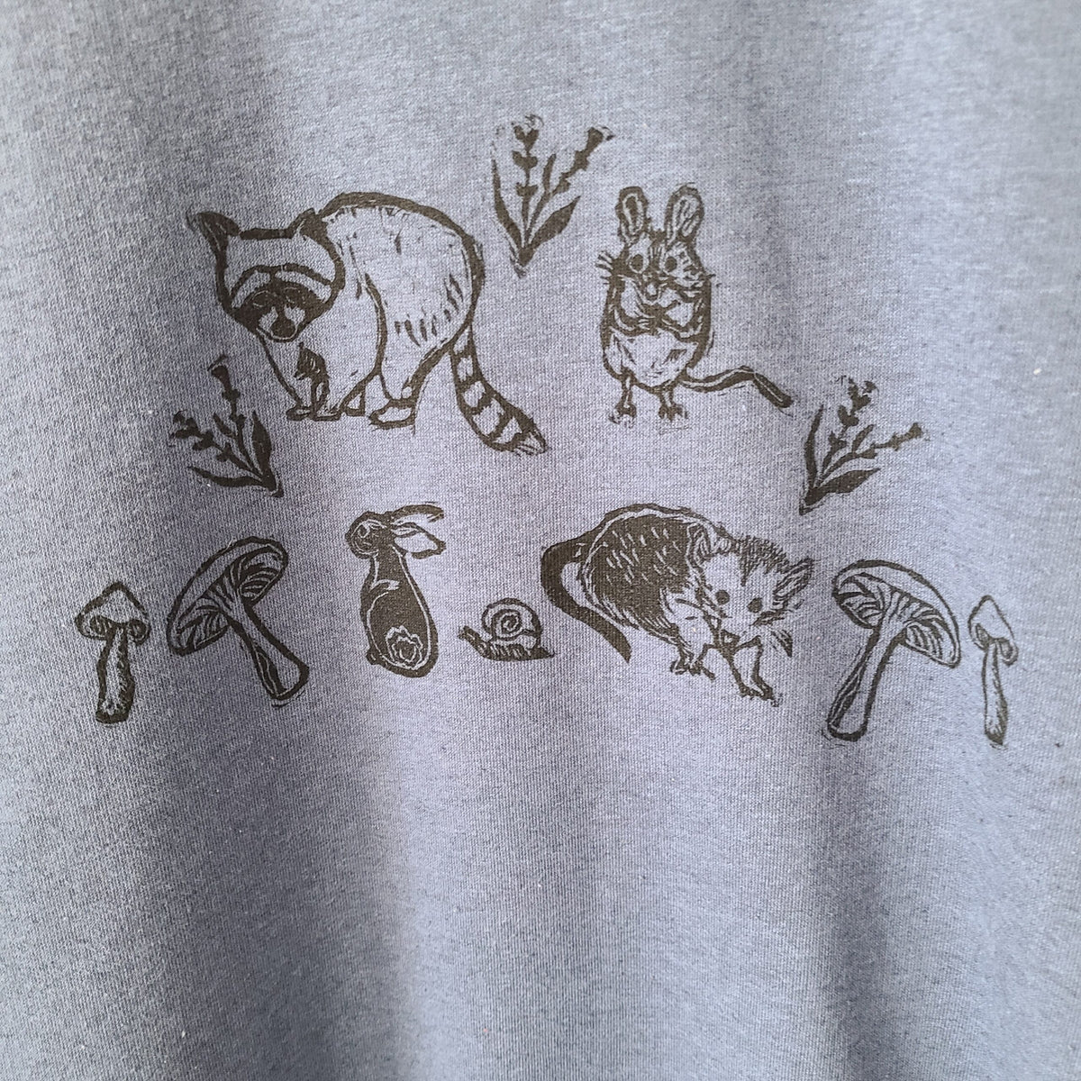Woodland Creature Garden Party Print Sweatshirt