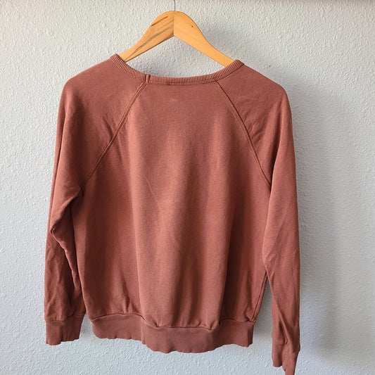 Birds in Flight Print with Vintage Quilt Piece Sweatshirt