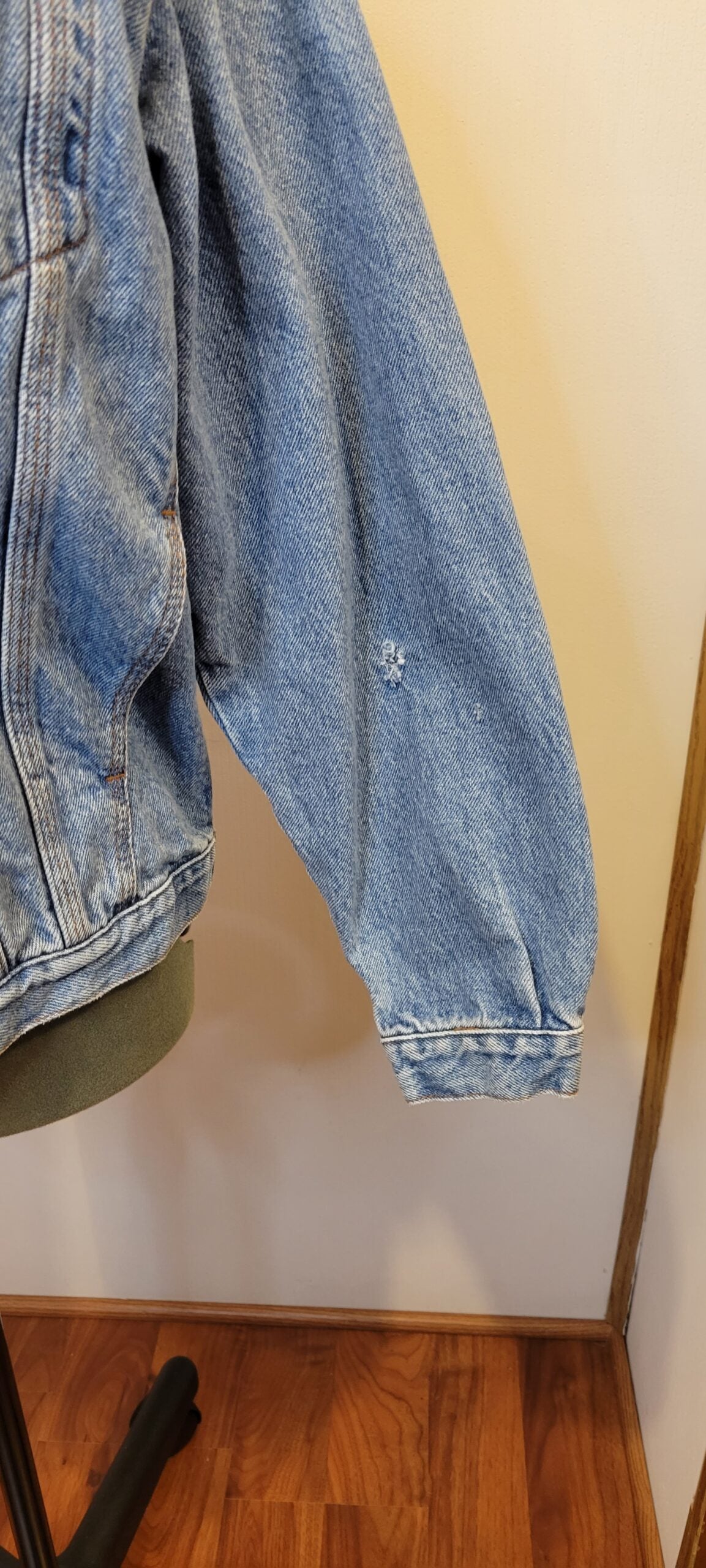 A close up of a jacket.
