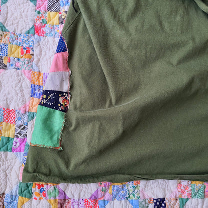 Fall Leaves Green Long Sleeved Tee