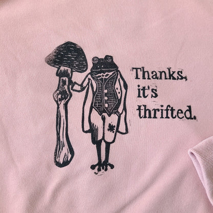 Thanks, It's Thrifted Dapper Toad Sweatshirt