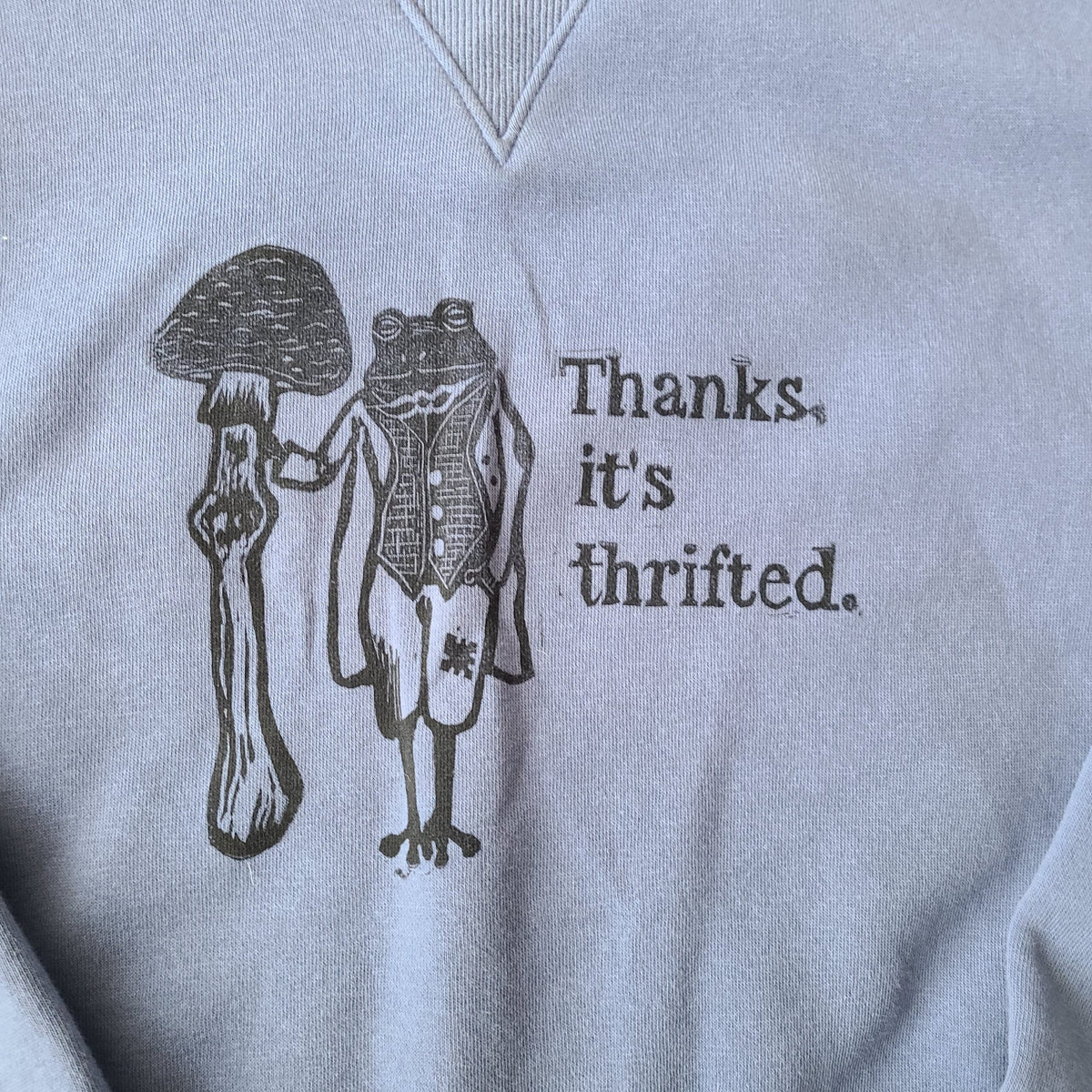 Thanks, It's Thrifted Dapper Toad Hoodie