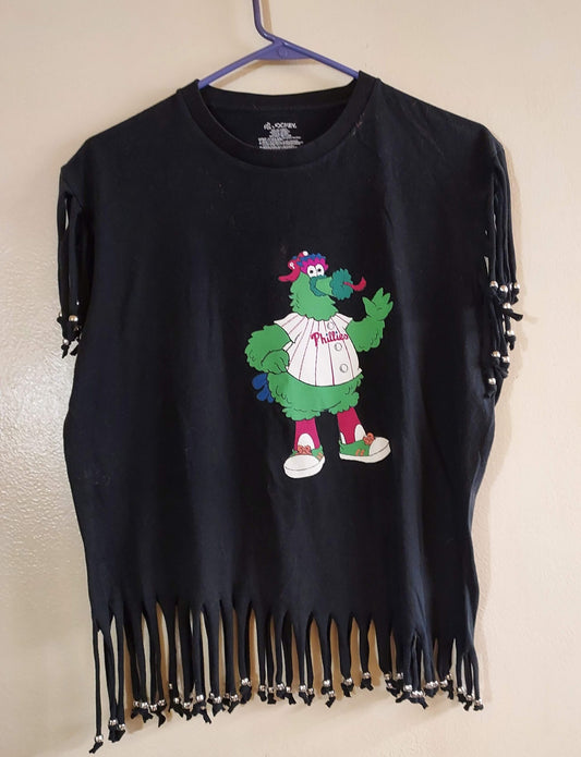 Philadelphia Phillies Fringed and Beaded T-Shirt