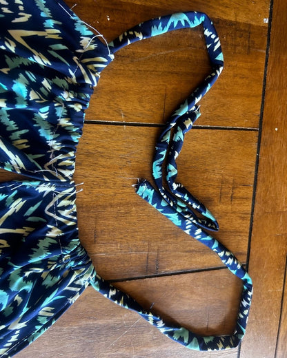 Midnight Mirage Two-Piece Set – One-of-a-Kind Handmade Halter Top & Shorts Set