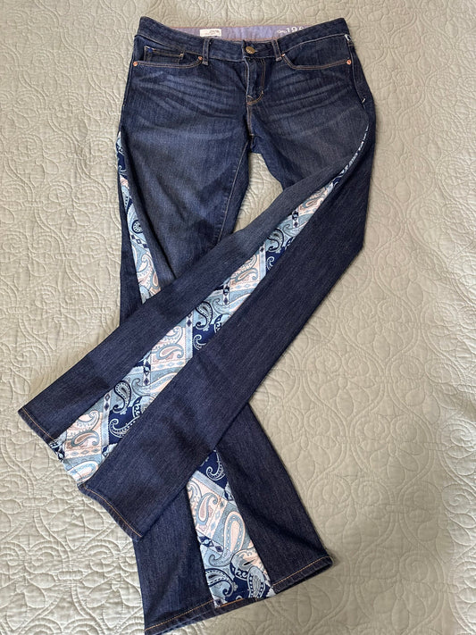 Vintage Gap jeans - bell bottoms made from vintage paisley tie