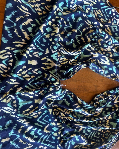 Midnight Mirage Two-Piece Set – One-of-a-Kind Handmade Halter Top & Shorts Set