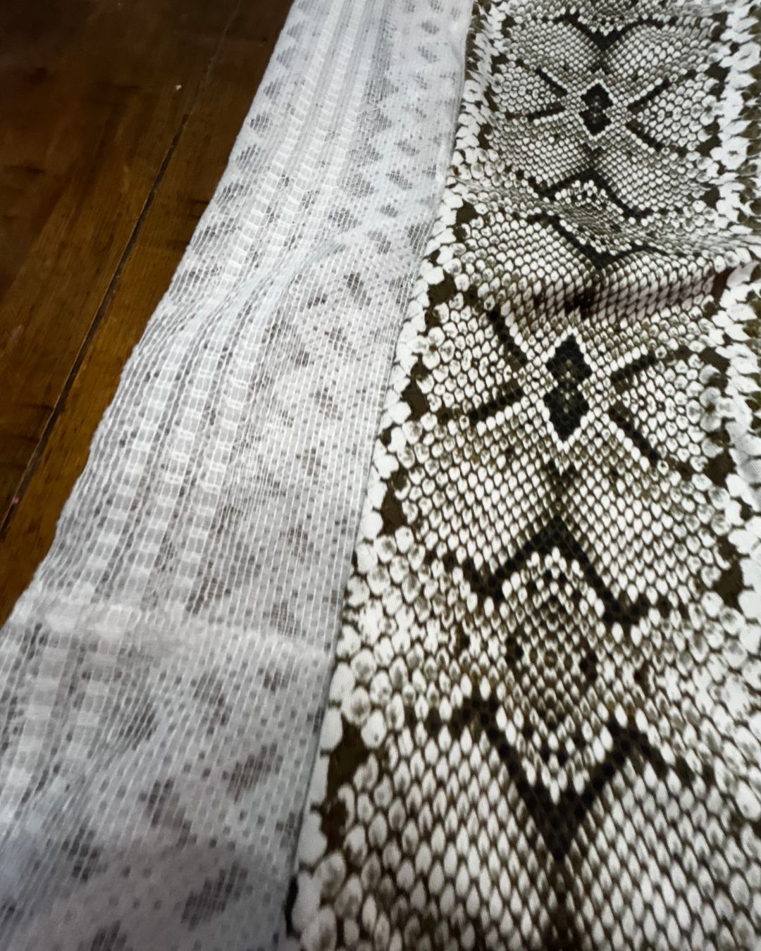 Upcycled Snake Print Flare Pants by The Modern Alien, photo 5