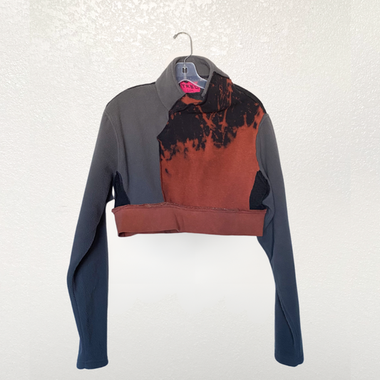 Button up crop sweater